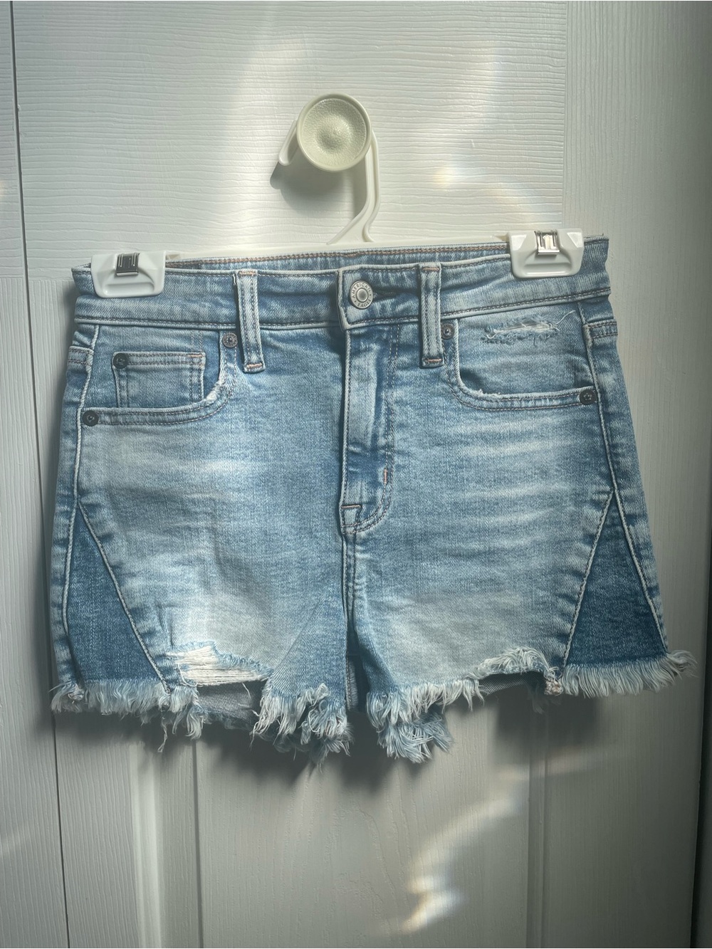 American Eagle Outfitters Distressed Denim Shorts - Size 0